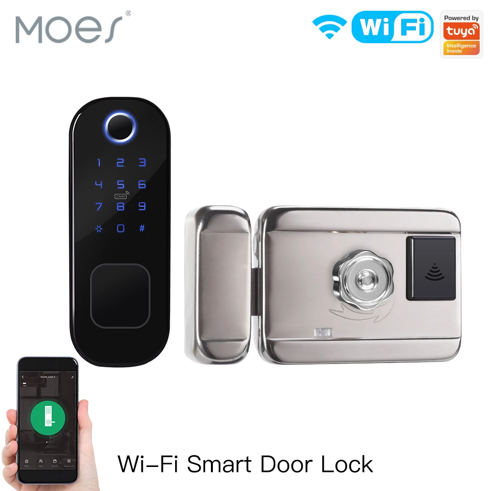 Smart Home Moes - MOES-Serrure Intelligente Tuya à Empreintes Digitales,