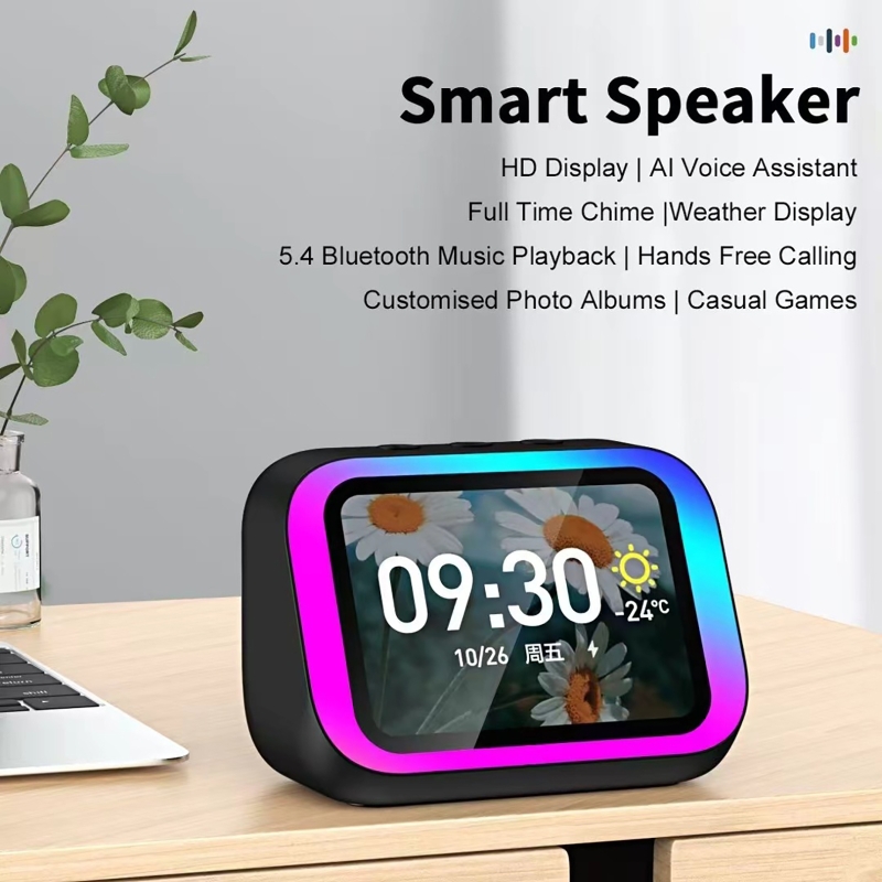 Smart Home Panel - Assistant vocal IA, enceinte Bluetooth avec