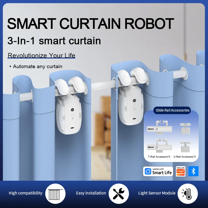 Smart Curtain Robot - Robot de rideau intelligent Bluetooth à