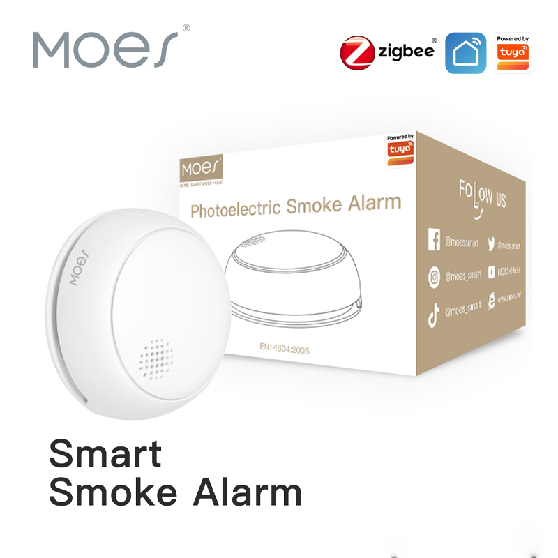 Smart Home Moes - MOES ZigBee détecteur de fumée sans
