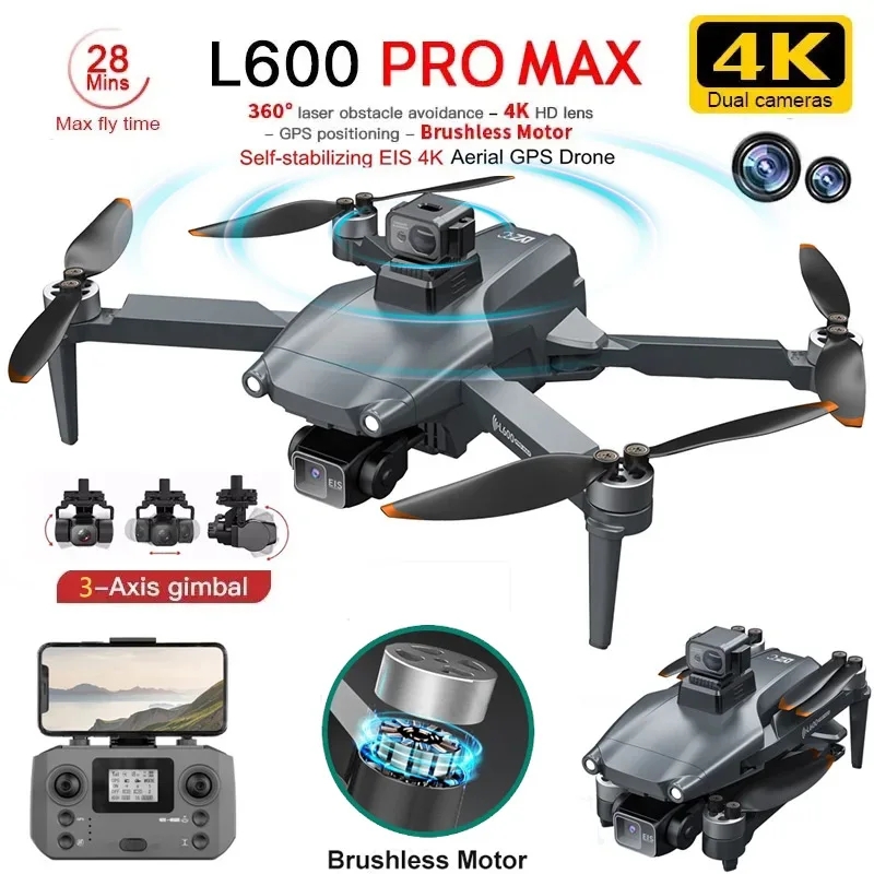 Smart Home Camera - Drone GPS professionnel L600 PRO MAX