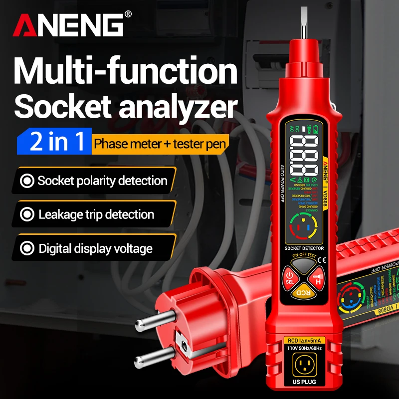Home Automation Kit - Testeur de circuit électrique ANENG VD808,