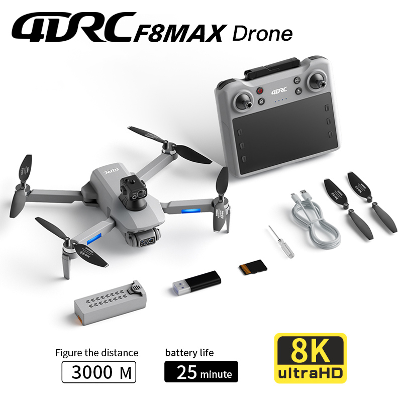 Smart Home Camera - Drone GPS F8 MAX, caméra professionnelle