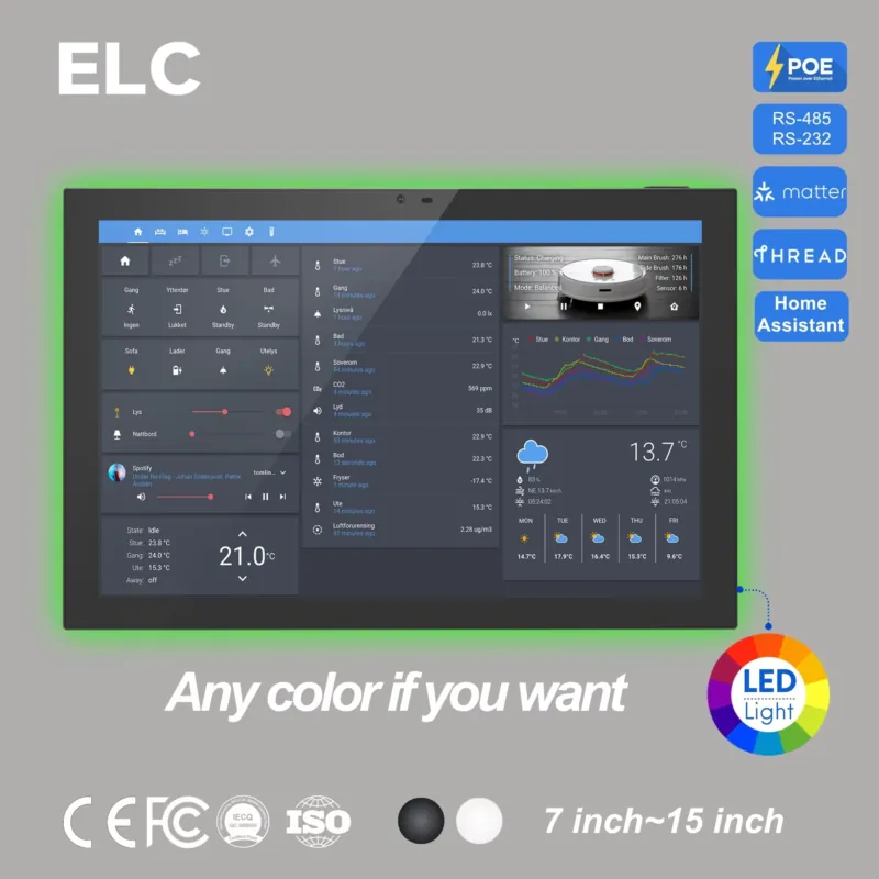 Smart Home Panel - Tablette tactile murale Home Assistant 10,1