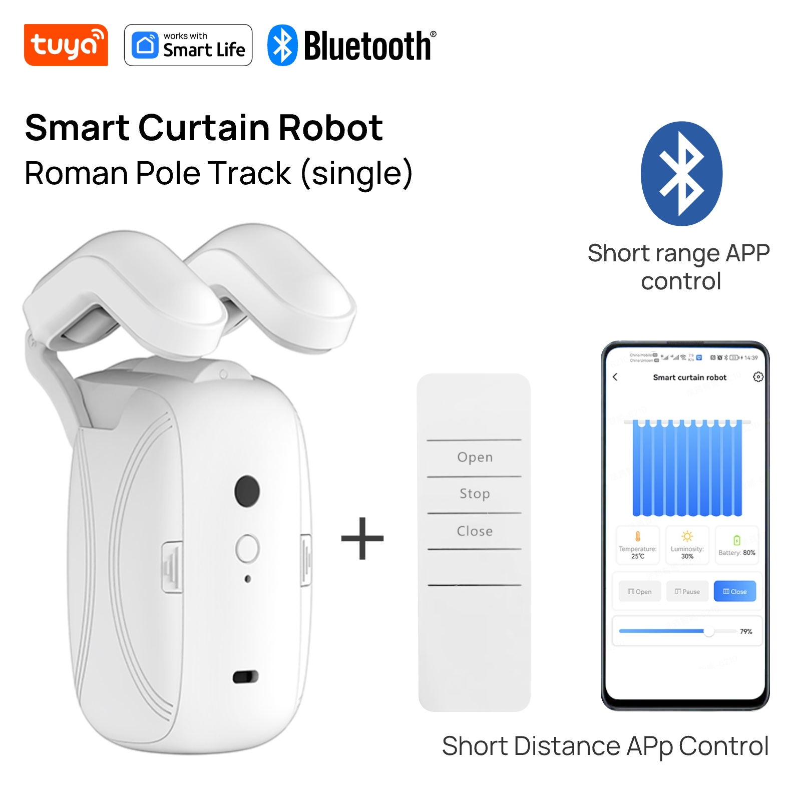 Smart Curtain Robot - Robot de rideau intelligent Tuya (Rail