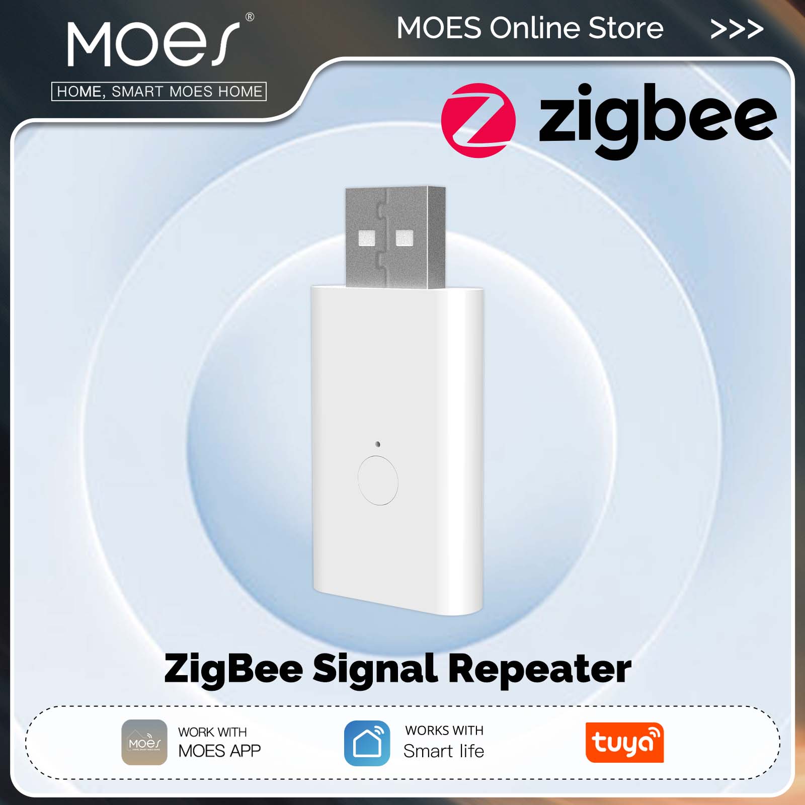 Smart Home Moes - MOES Tuya ZigBee3.0 amplificateur répéteur de