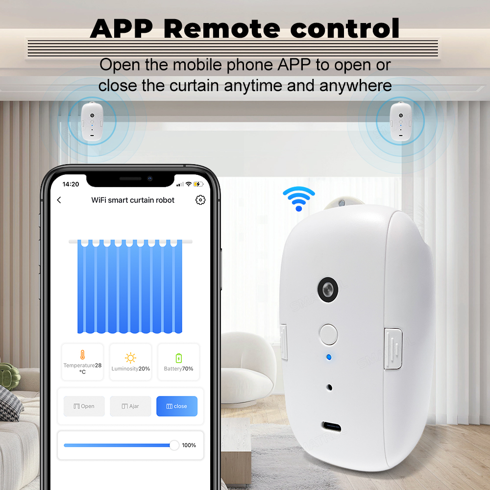Tuya – moteur de rideau intell - Smart Curtain Robot avis et prix
