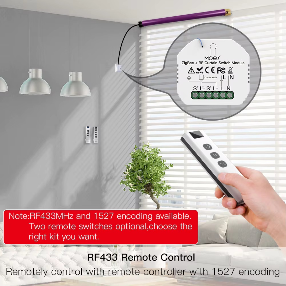 Module d'interrupteur de ridea - Smart Home Moes avis et prix
