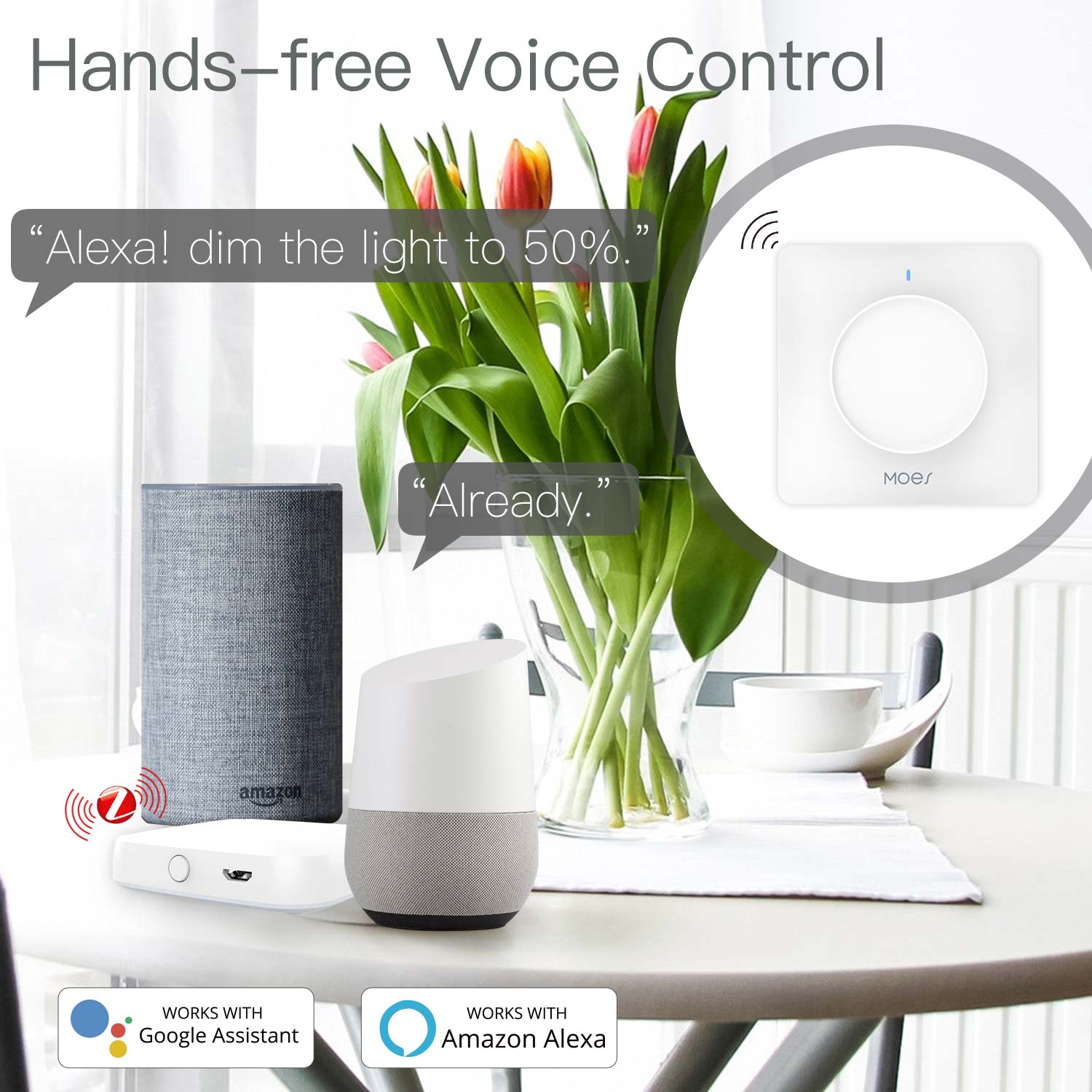Interrupteur rotatif intellige - Smart Home Moes avis et prix