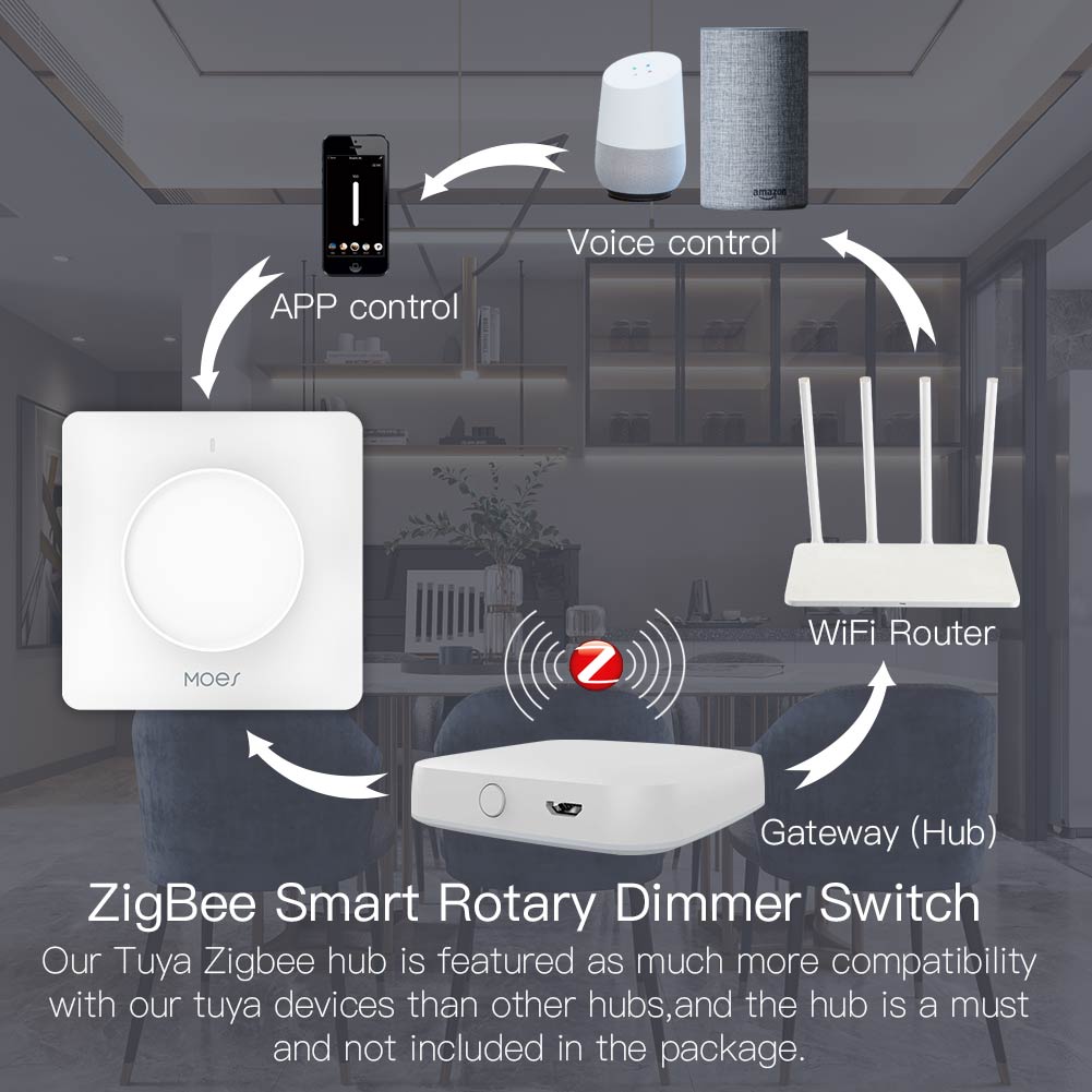 Interrupteur rotatif intellige - Smart Home Moes avis et prix