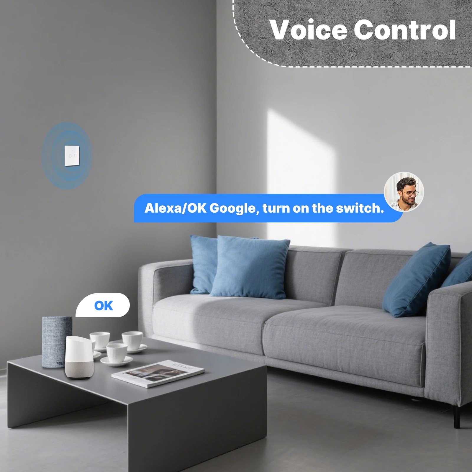 Interrupteur tactile intellige - Smart Home Moes avis et prix