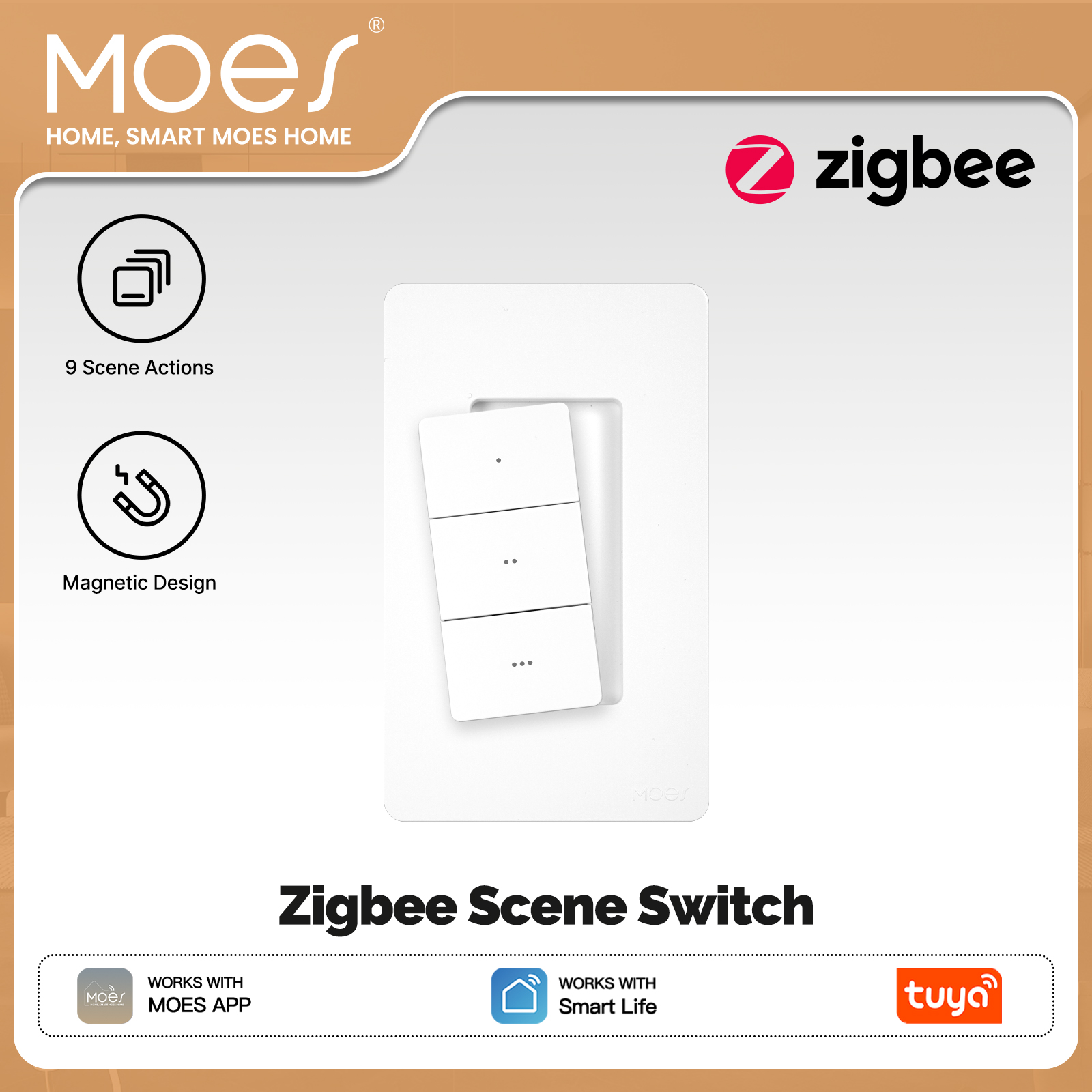 Interrupteur de Scène Intellig - Smart Home Moes avis et prix