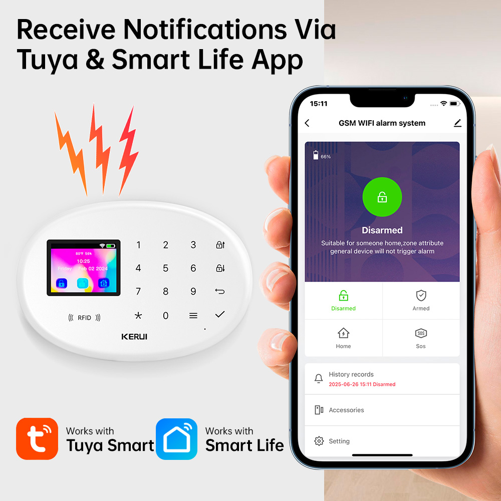 KERUI nouveau système d'alarme - Home Automation Kit avis et prix