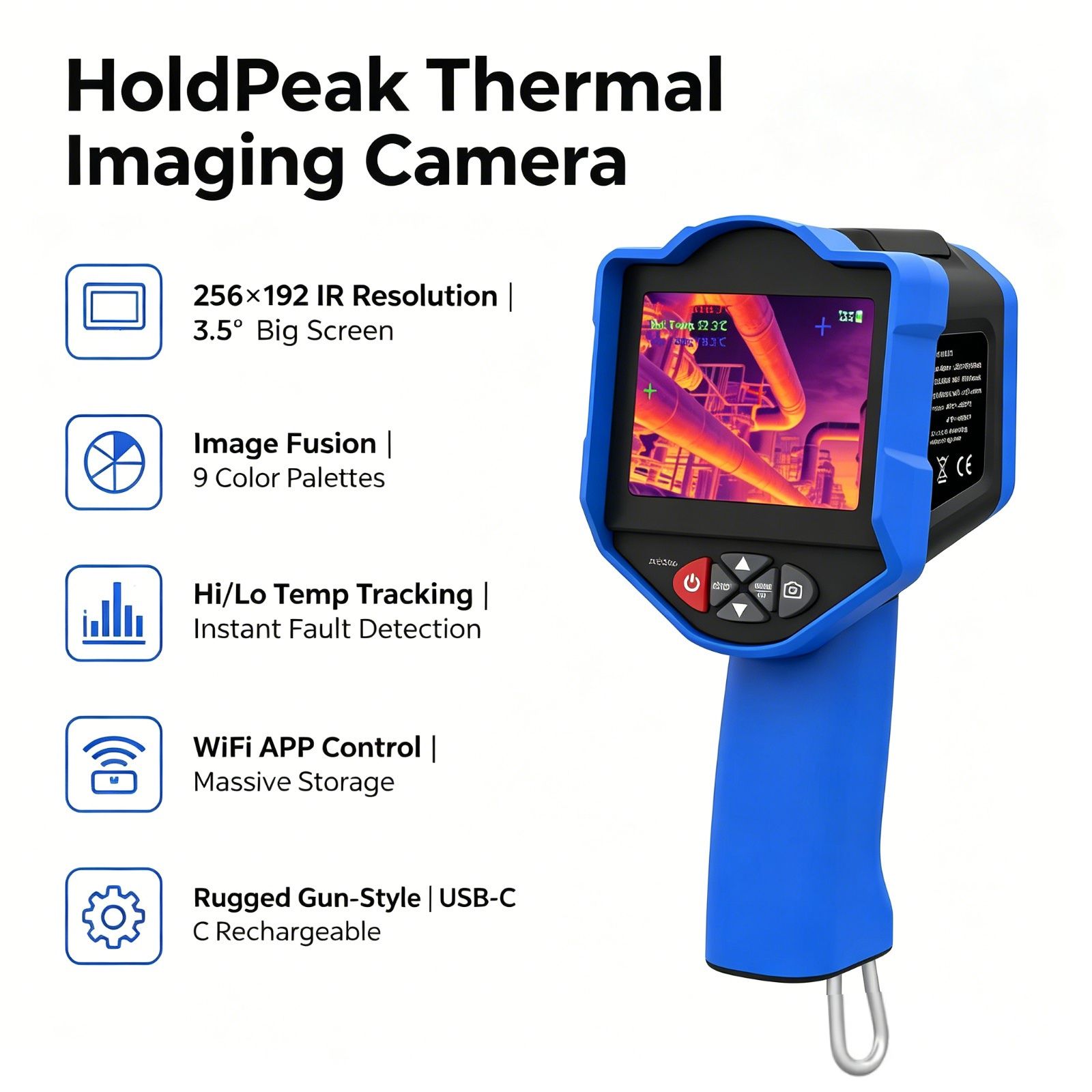 Caméra thermique HoldPeak 256x - Smart Home Hvac avis et prix