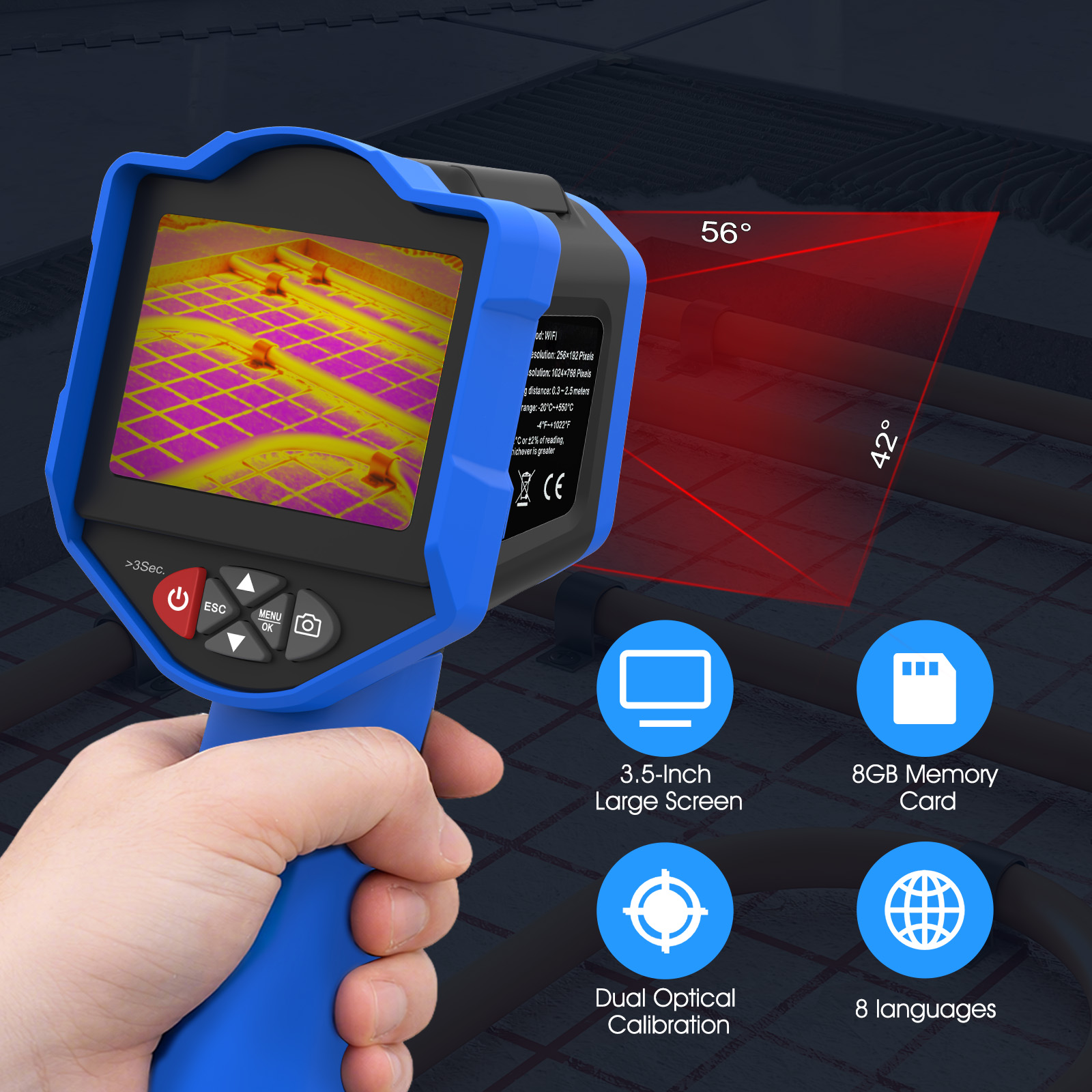 Caméra thermique HoldPeak 256x - Smart Home Hvac avis et prix